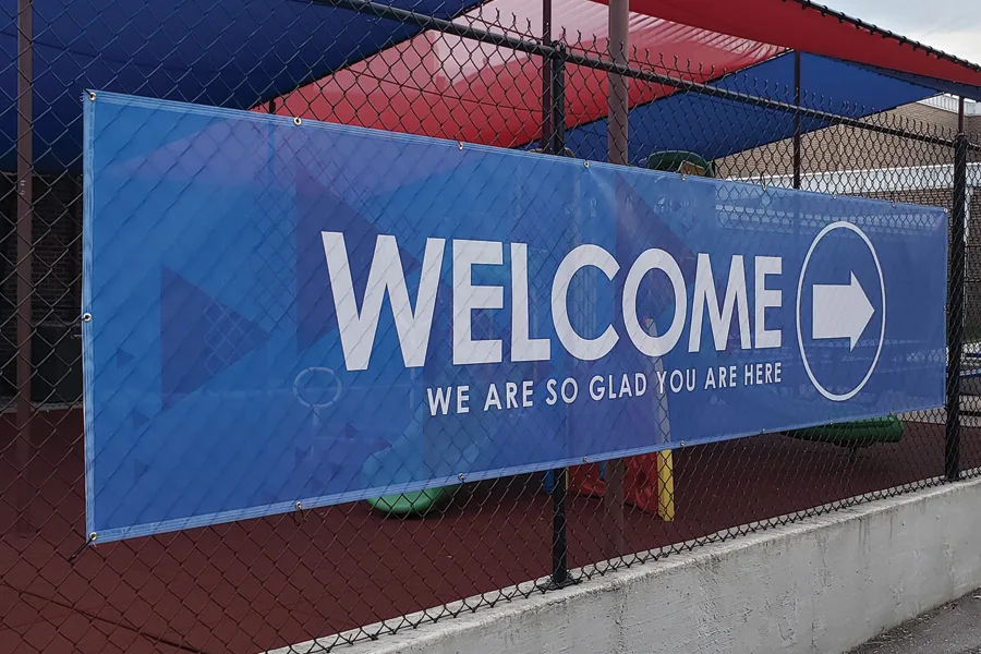 Mesh Banners for Education Fairs